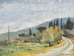 Monte CIRCA (paysage italien, Toscane) par Virginia Sandon, circa 1970