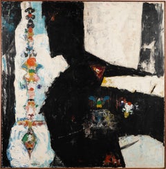 Monumental Abstract Expressionist Framed Signed Major Modern Oil Painting