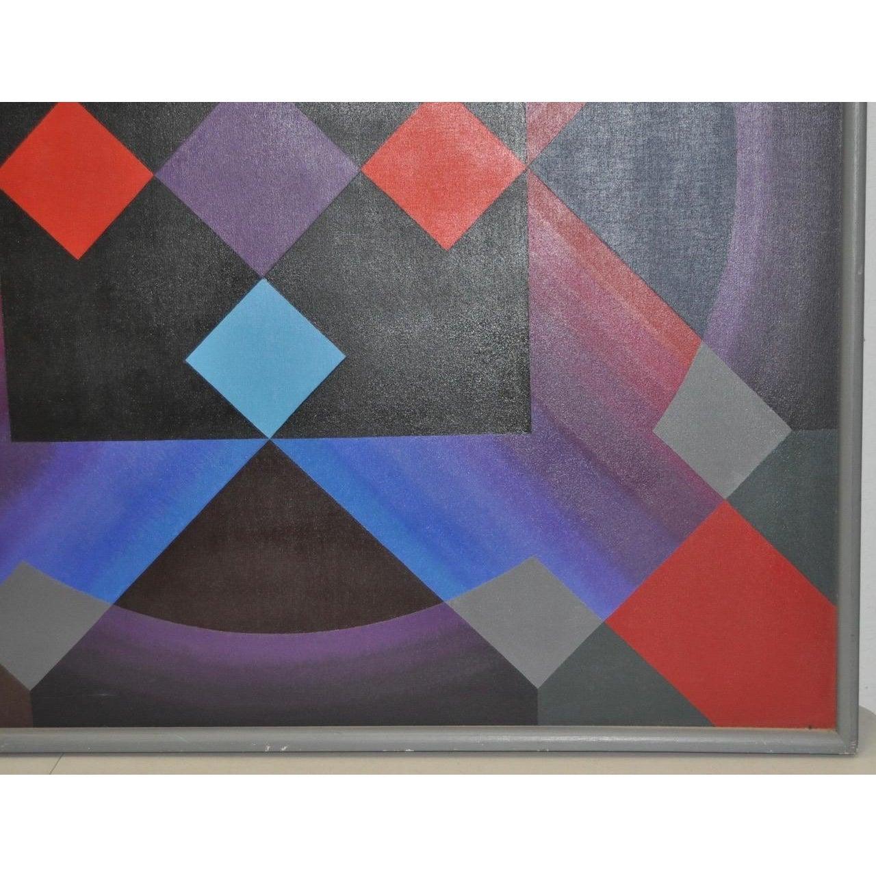 Monumentales geometrisches Op-Art-Ölgemälde, Ölgemälde ca. 1970er Jahre

Fantastisches Original Op Art Ölgemälde. Das große Format macht ihn zum Mittelpunkt eines jeden Raumes.

Original Öl auf Leinwand. Abmessungen 48