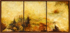 Moody Sunrise Triptych Landscape