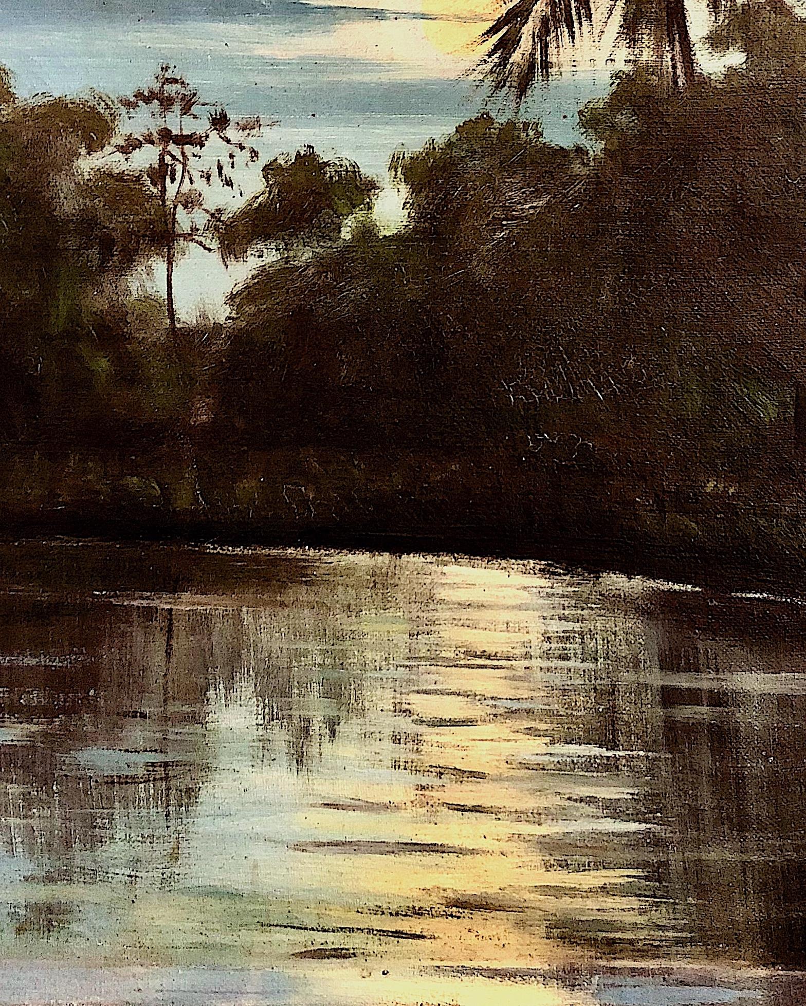 Mondlicht in den Tropen (Naturalismus), Painting, von Unknown