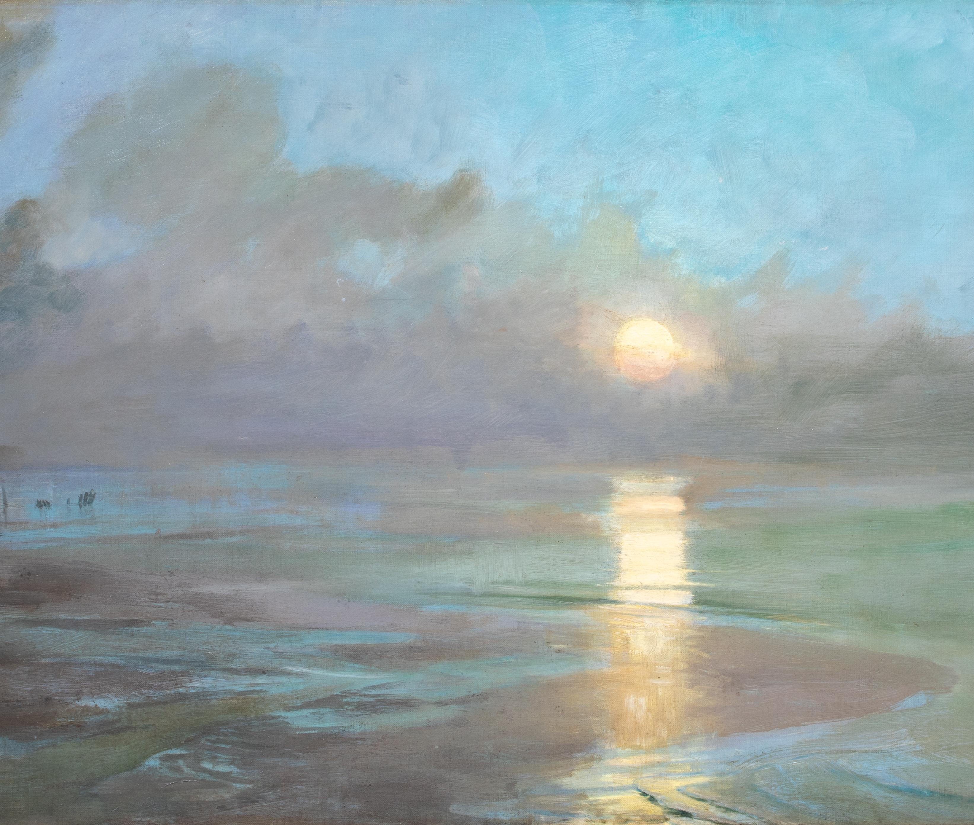 Moonrise, 19th Century  by Frank Lewis EMANUEL (1866-1948)  3