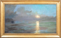 Moonrise, 19th Century  by Frank Lewis EMANUEL (1866-1948) 