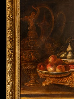 Moor Servant with Fruit basket, Dutch School, Oil on Canvas, Unsigned.