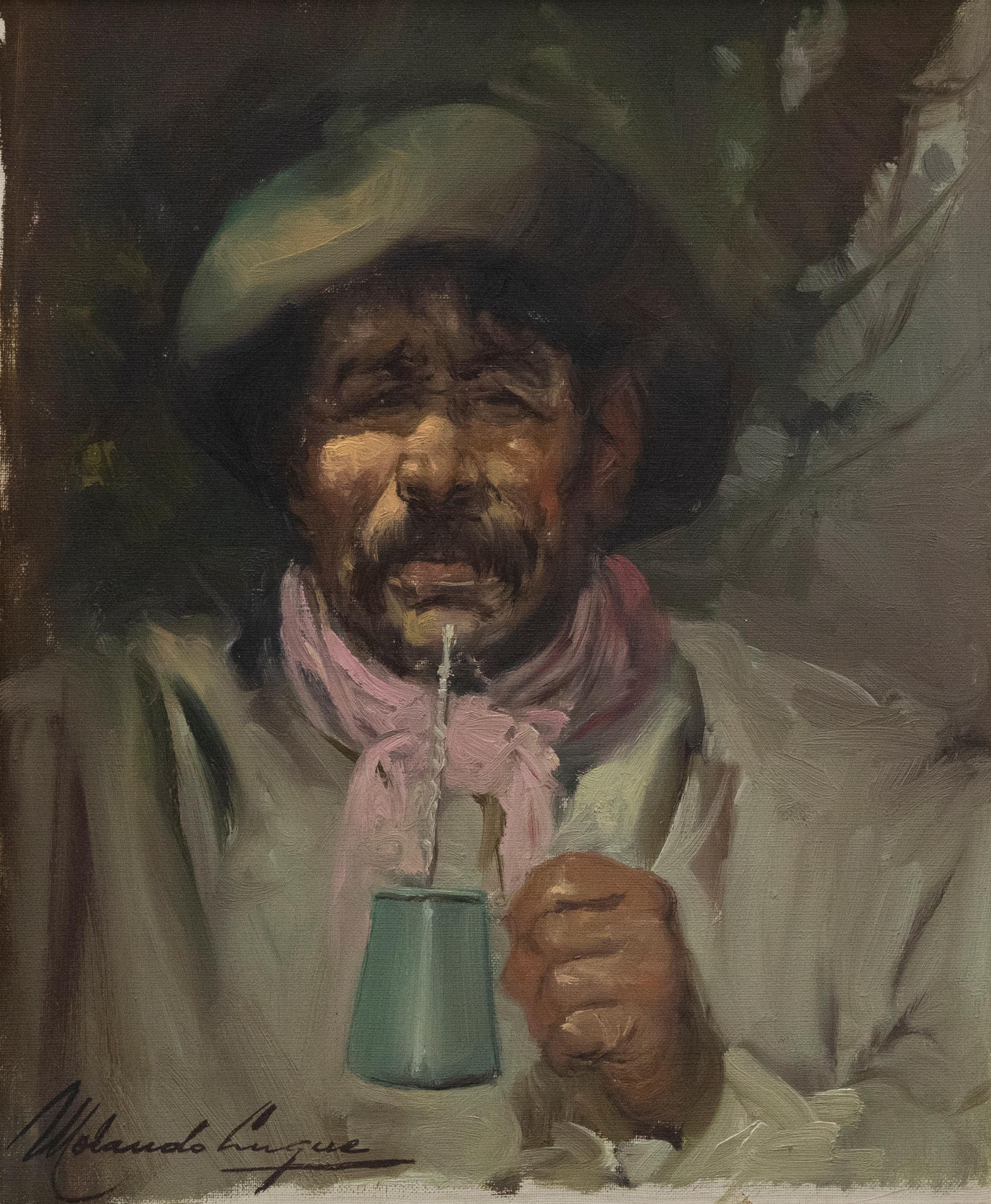 Morando Luque (nato nel 1915) - Olio del 20° secolo, Gaucho - Painting di Unknown