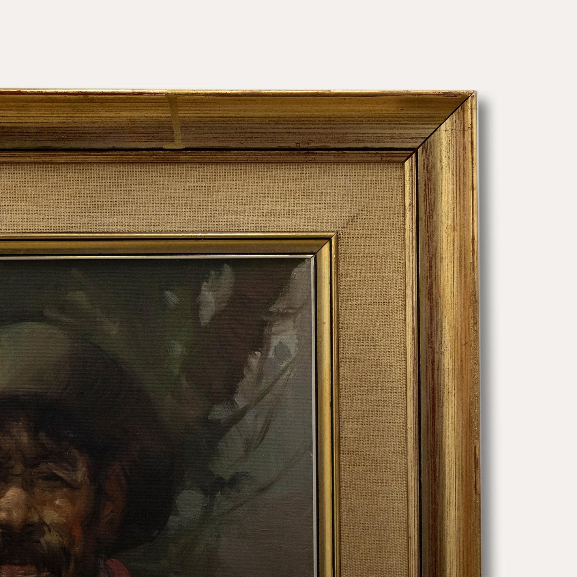 Morando Luque (nato nel 1915) - Olio del 20° secolo, Gaucho 1