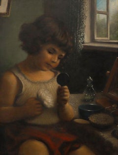 Morton - Early 20th Century Oil, At the Dressing Table