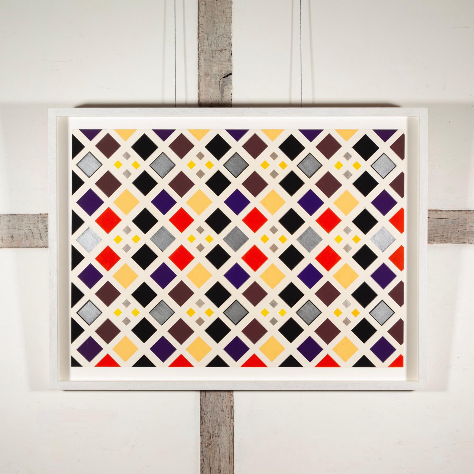 Mosaico I di Theo Mendez - Painting di Theodore Mendez 