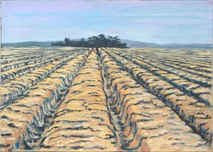 Moss Landing Farm Landscape in Acrylic on Canvas