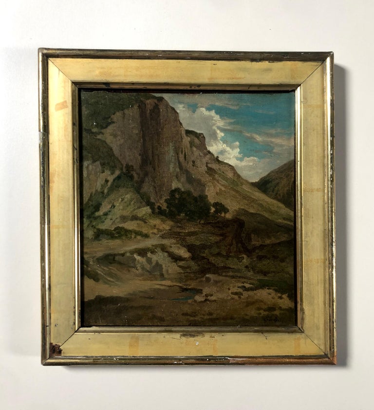 Unknown Mountain Landscape, Signature To Identify For Sale at 1stDibs
