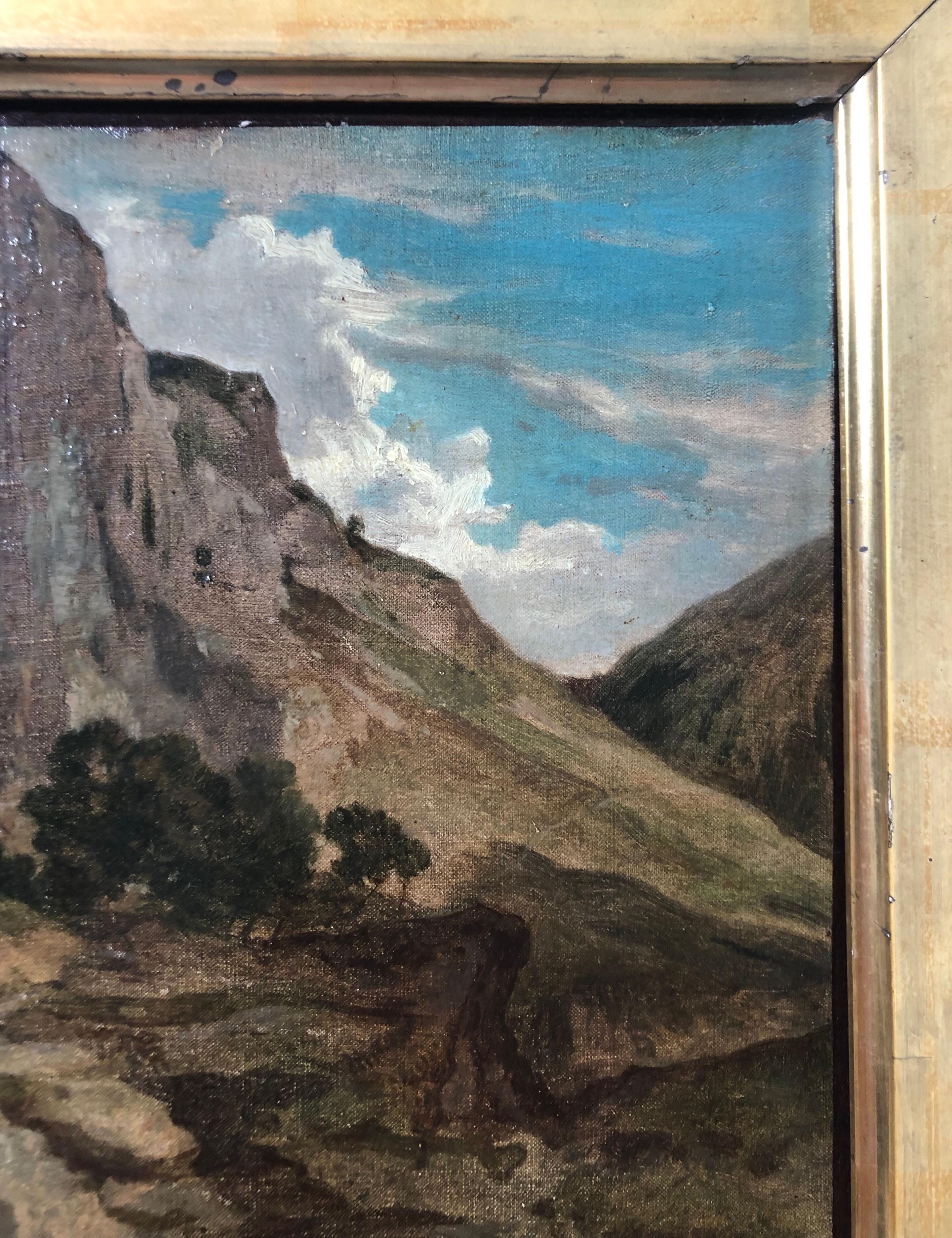 Paisaje de montaña, Firma para identificar 2