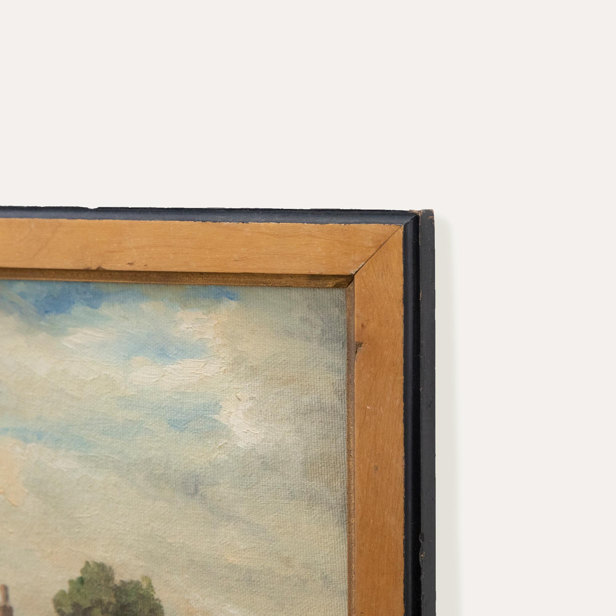 M.T. Gane - 1974 Oil, Wash Day For Sale 1