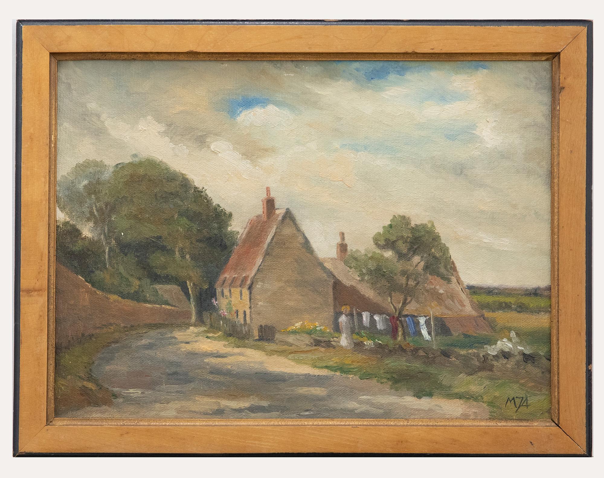 M.T. Gane - 1974 Oil, Wash Day