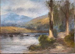 Mt. Tamalpais and Stream in the Spring circa 1900