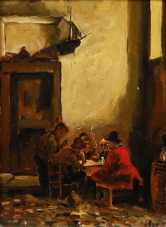 Iler d'après Claus Meyer (1856-1919) - Début du 20e siècle Huile, Dans la taverne