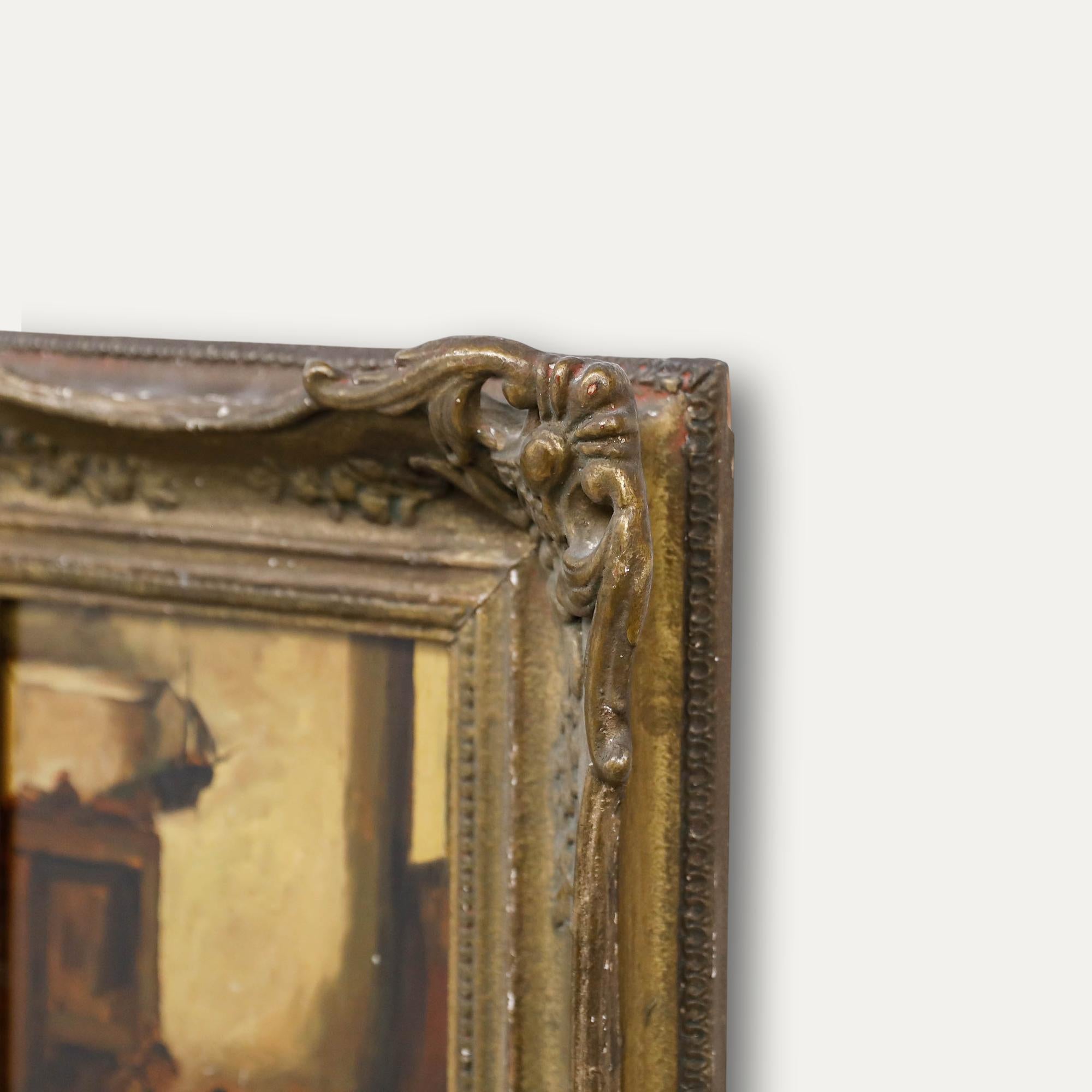 Iler d'après Claus Meyer (1856-1919) - Début du 20e siècle Huile, Dans la taverne en vente 1