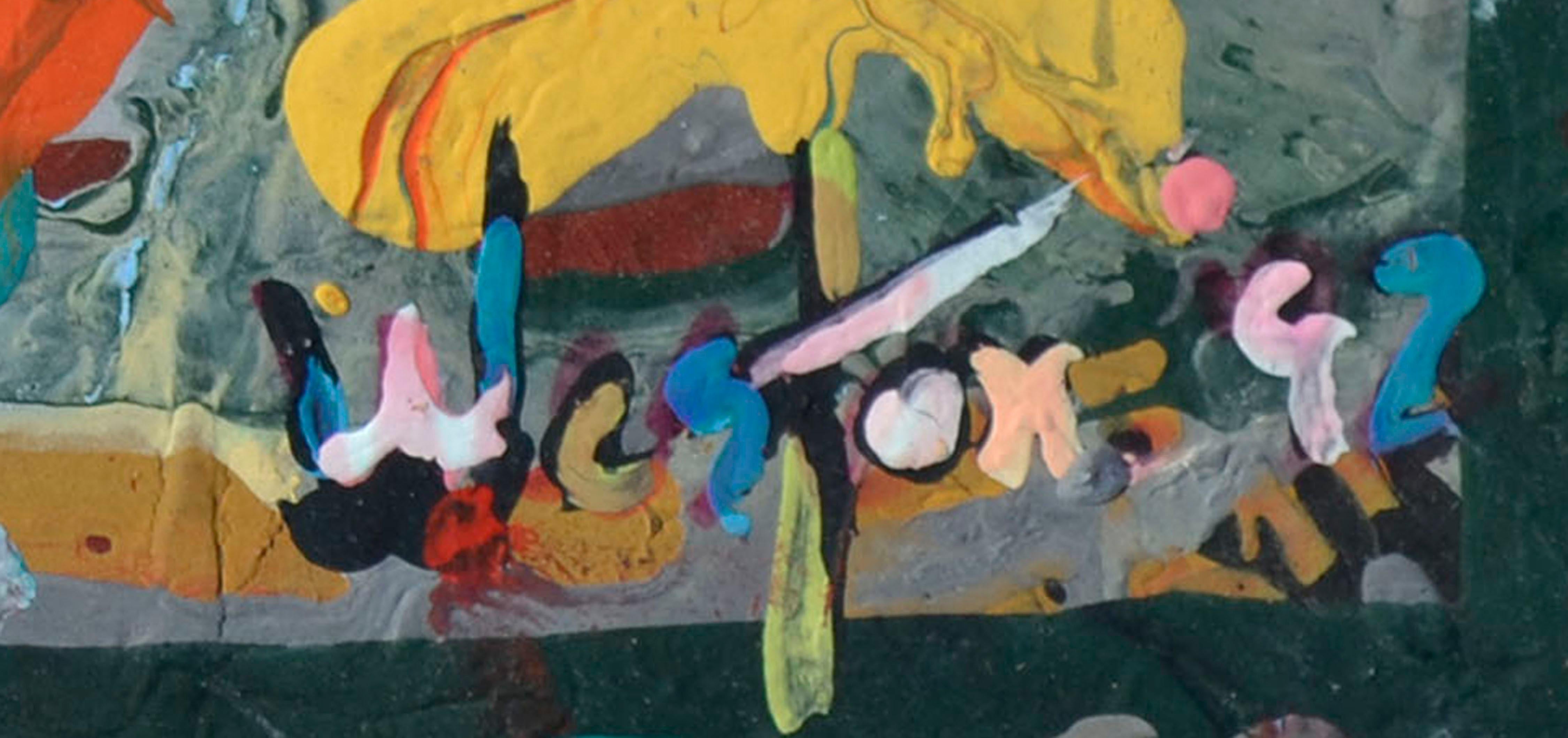Astratto figurativo a struttura multipla - Painting Espressionismo astratto di Unknown