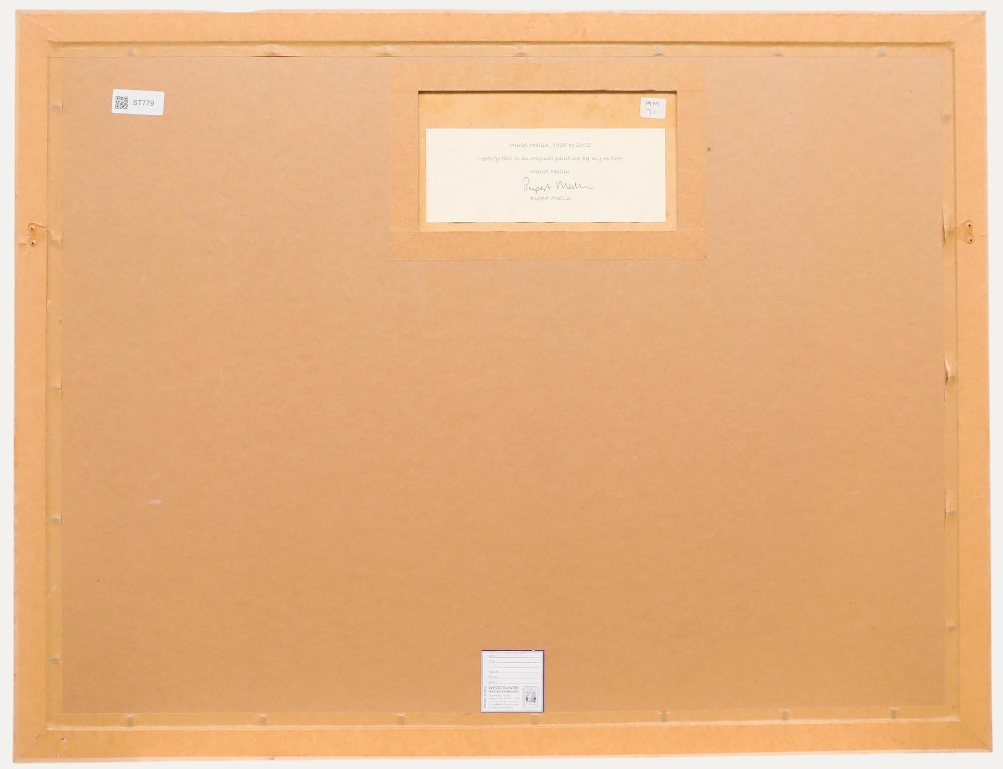 Muriel Mallin (1925-2002) - 20. Jahrhundert Öl, Kirschblüte (Beige), Landscape Painting, von Unknown