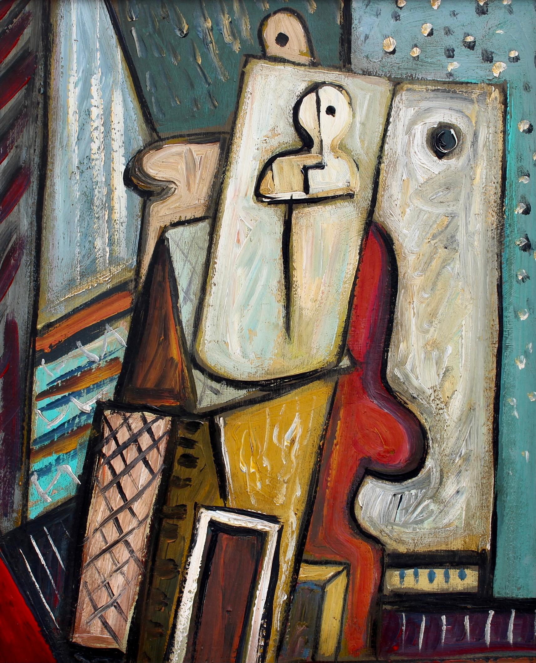 Unknown Abstract Painting - 'Musical Instruments', Berlin School