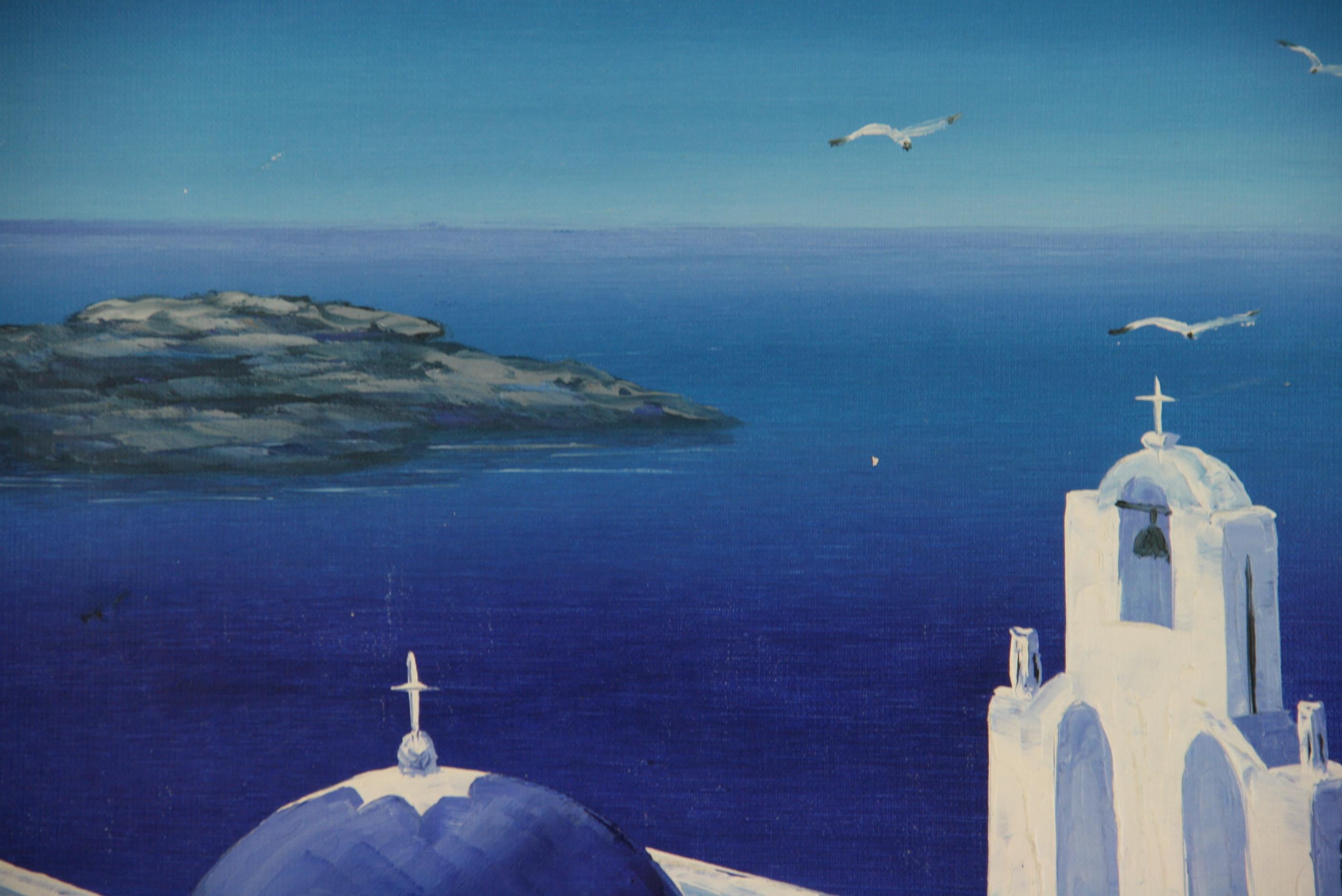 paintings of mykonos greece