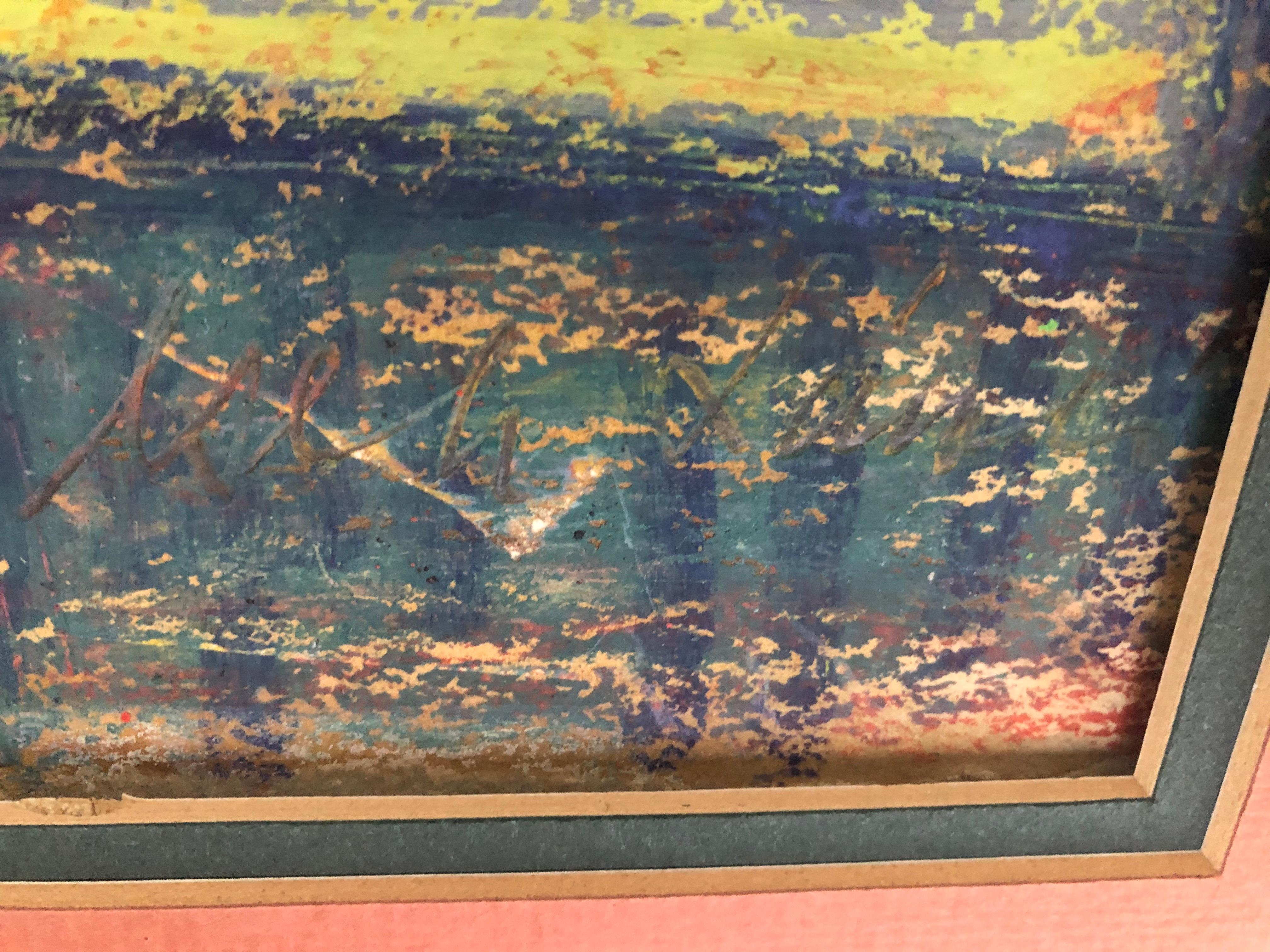 Mystère Nature morte du début au milieu du 20e siècle - Gris Still-Life Painting par Unknown