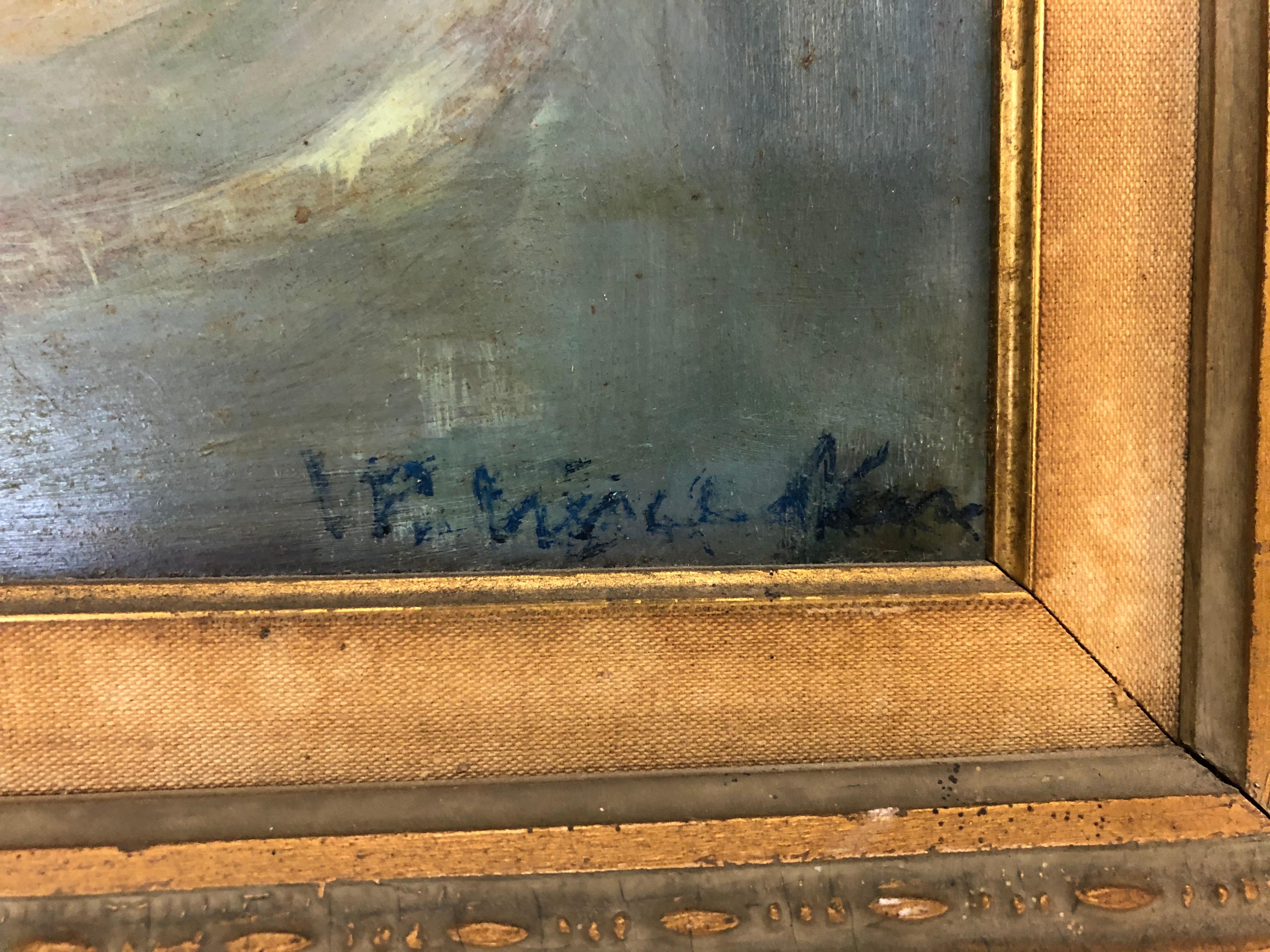 Mysterium Impressionistisches Stilleben (Braun), Still-Life Painting, von Unknown