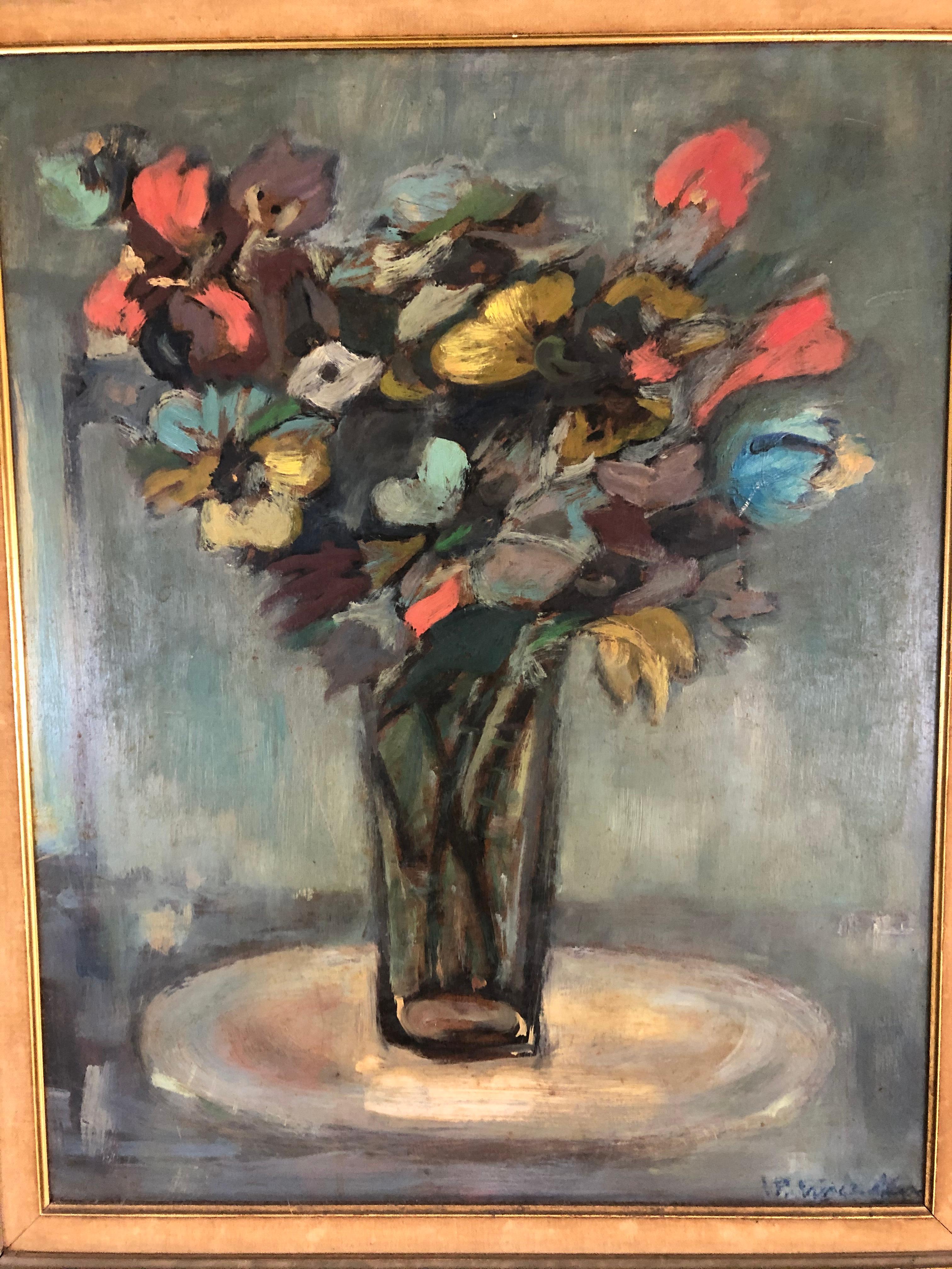 Unknown Still-Life Painting -  Mystery Impressionist Still Life