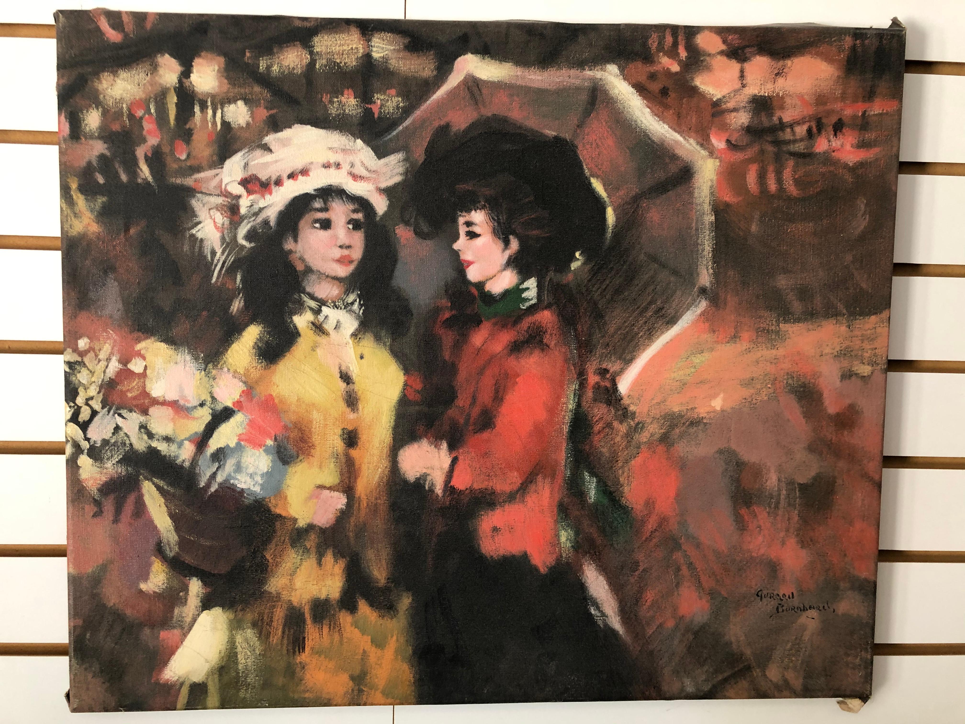École française du milieu du siècle dernier Mystery - Painting de Unknown