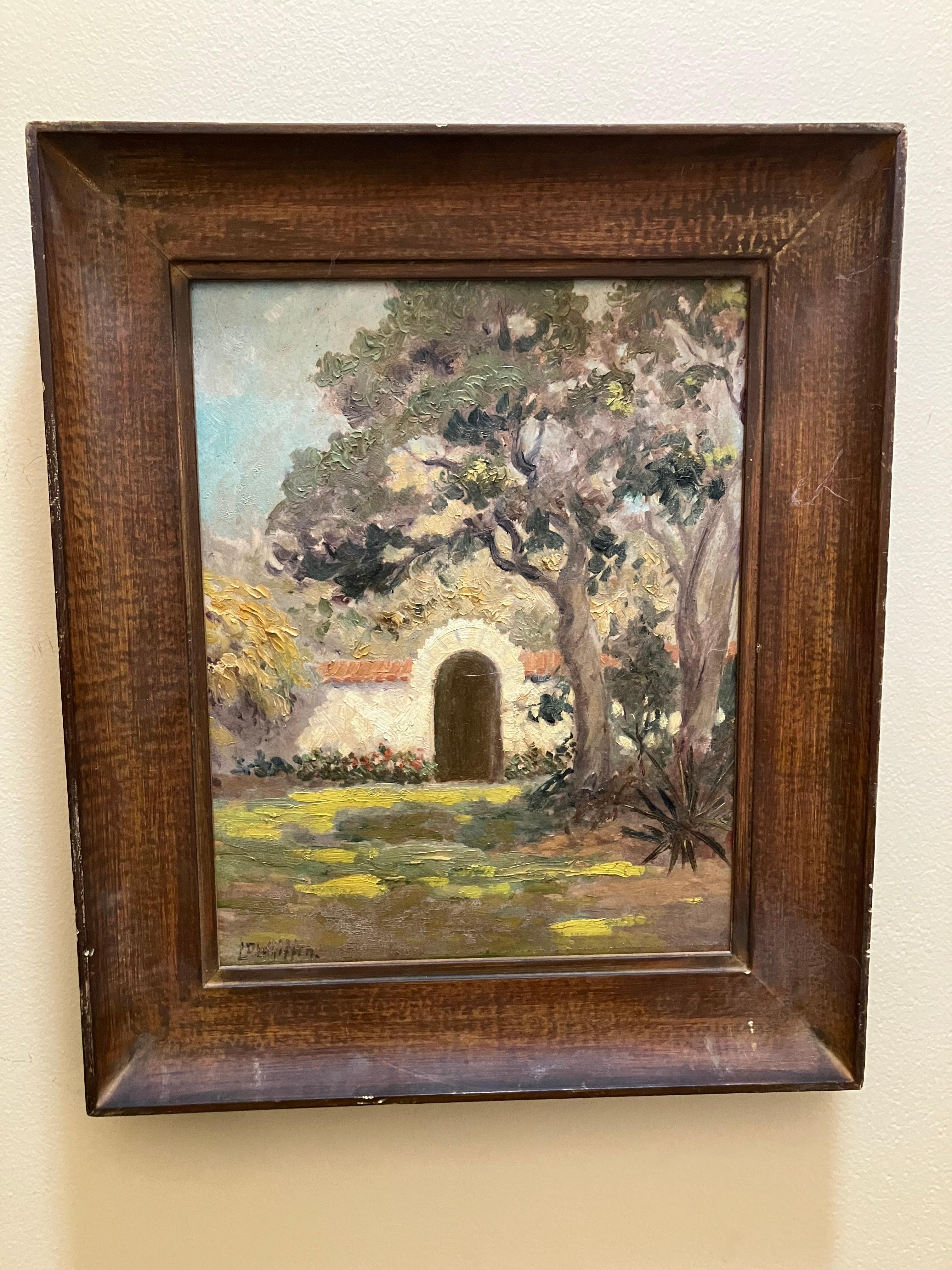 Pittura misteriosa firmata - Painting di Unknown