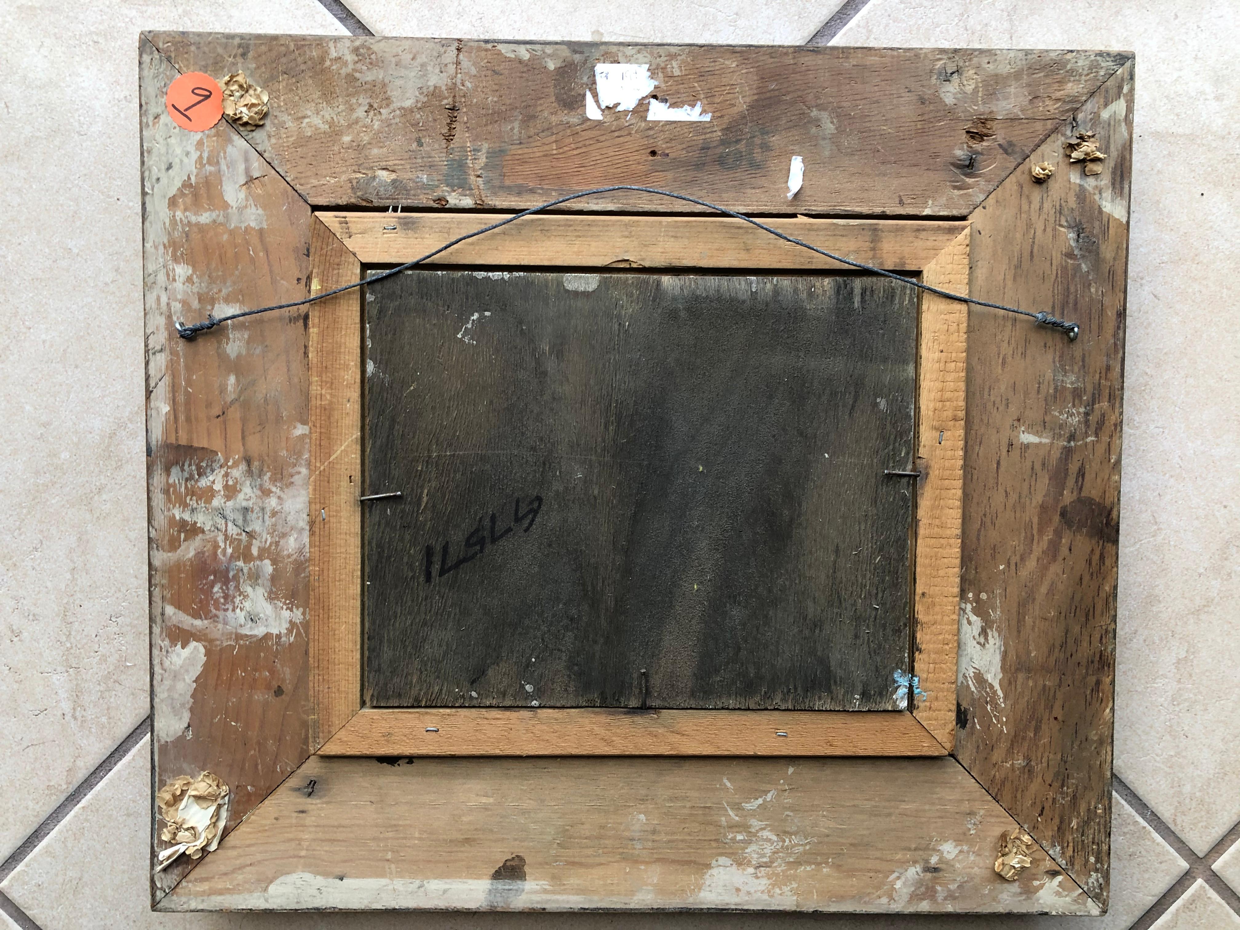 Mystery Spanish Impressionistic Merry Go Round Öl auf Karton im Angebot 1