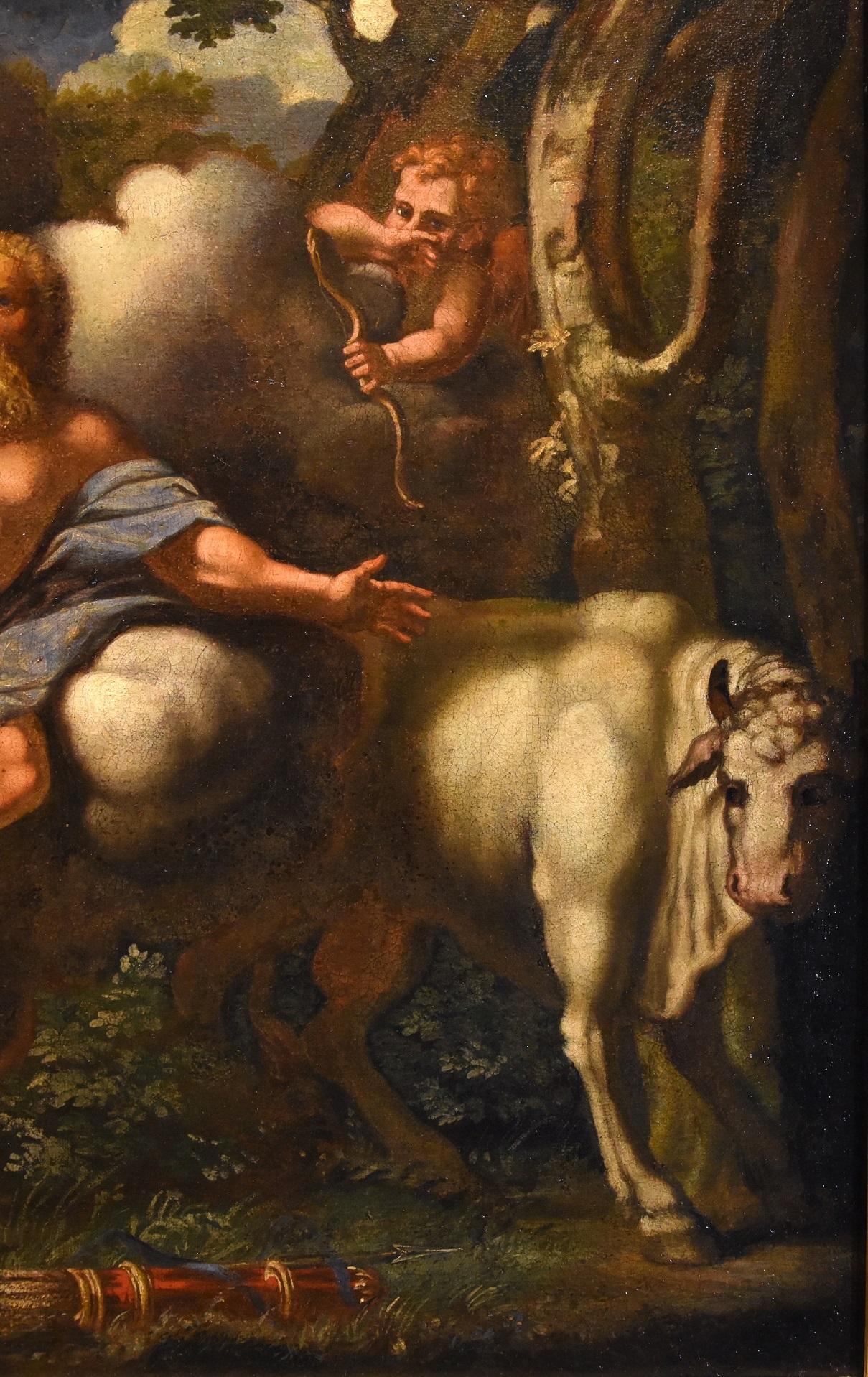 Mythological Jupiter Canini Paint Oil on canvas Old master 17th Century Italy For Sale 1