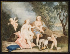 Mythological Scene - Oil on Board - 18th Century