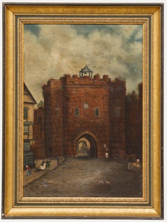 Naive Late 19th Century Oil - The Gatehouse