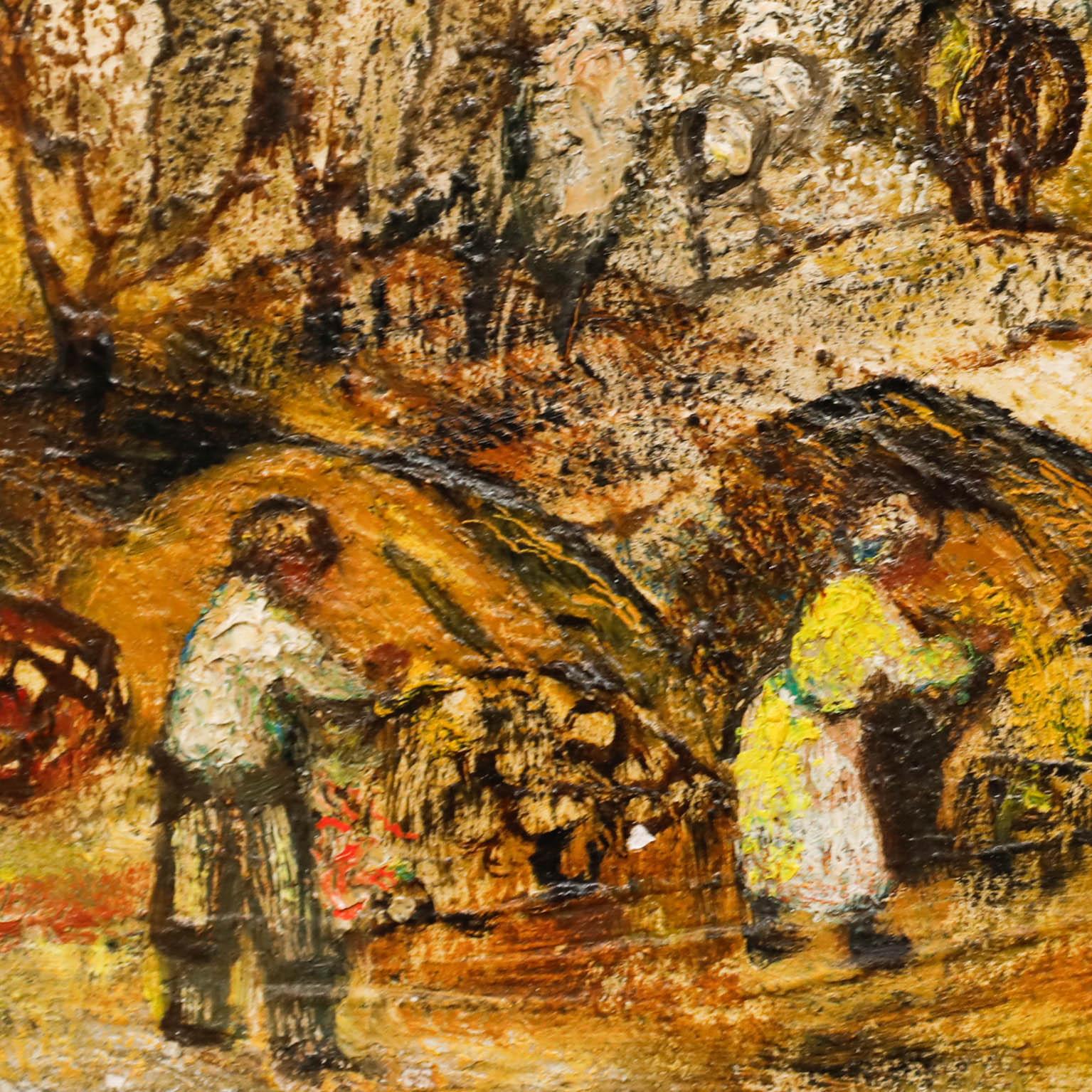 Ein Original-Ölgemälde von Nancy Graham. Gut präsentiert in einem ergänzenden Rahmen im zeitgenössischen Stil. Signiert unten rechts. Verso mit dem Label der Clarges Gallery versehen. An Bord.