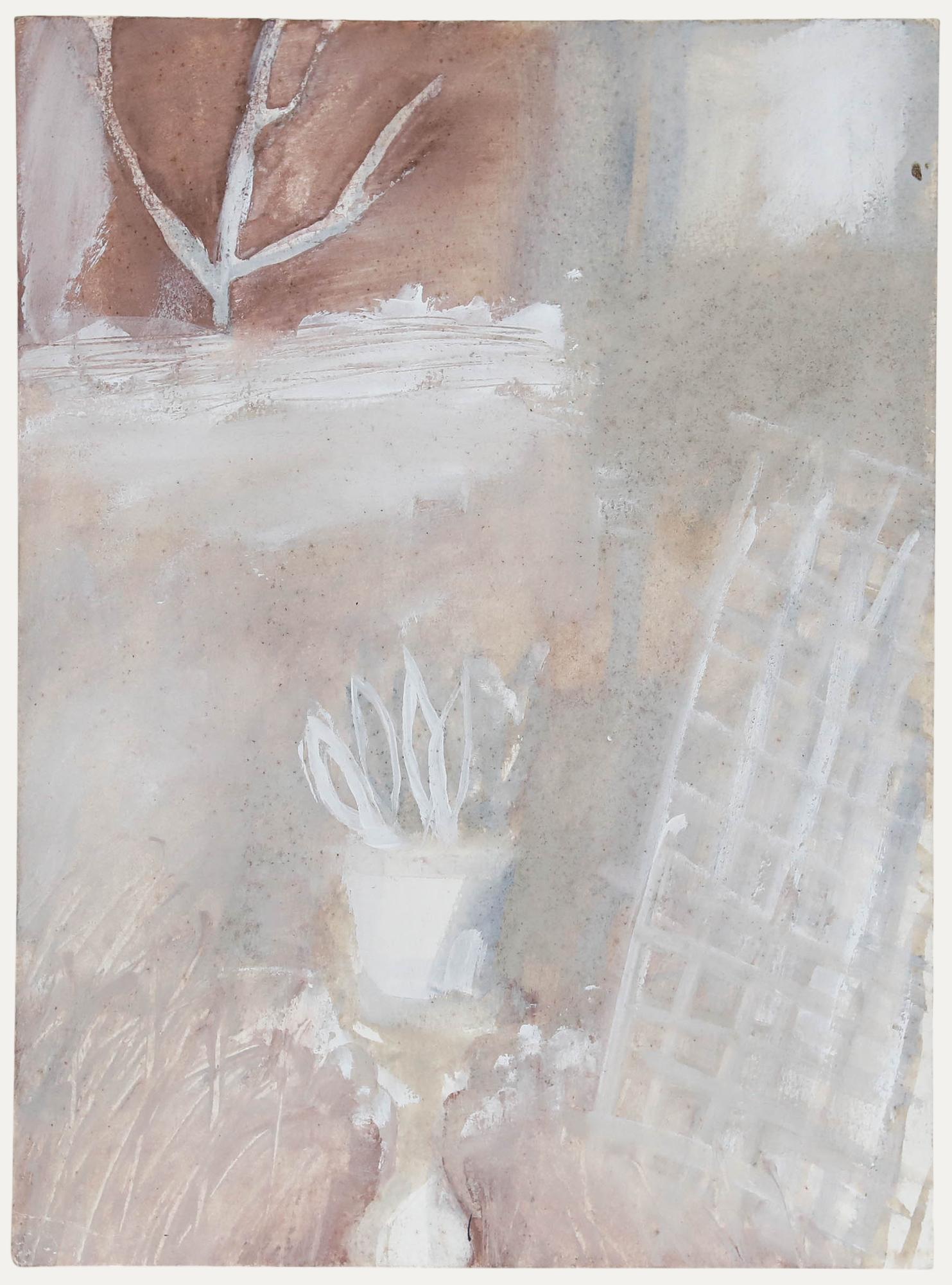Naomi Frears (geb. 1963) - 20. Jahrhundert Acryl, Der Garten