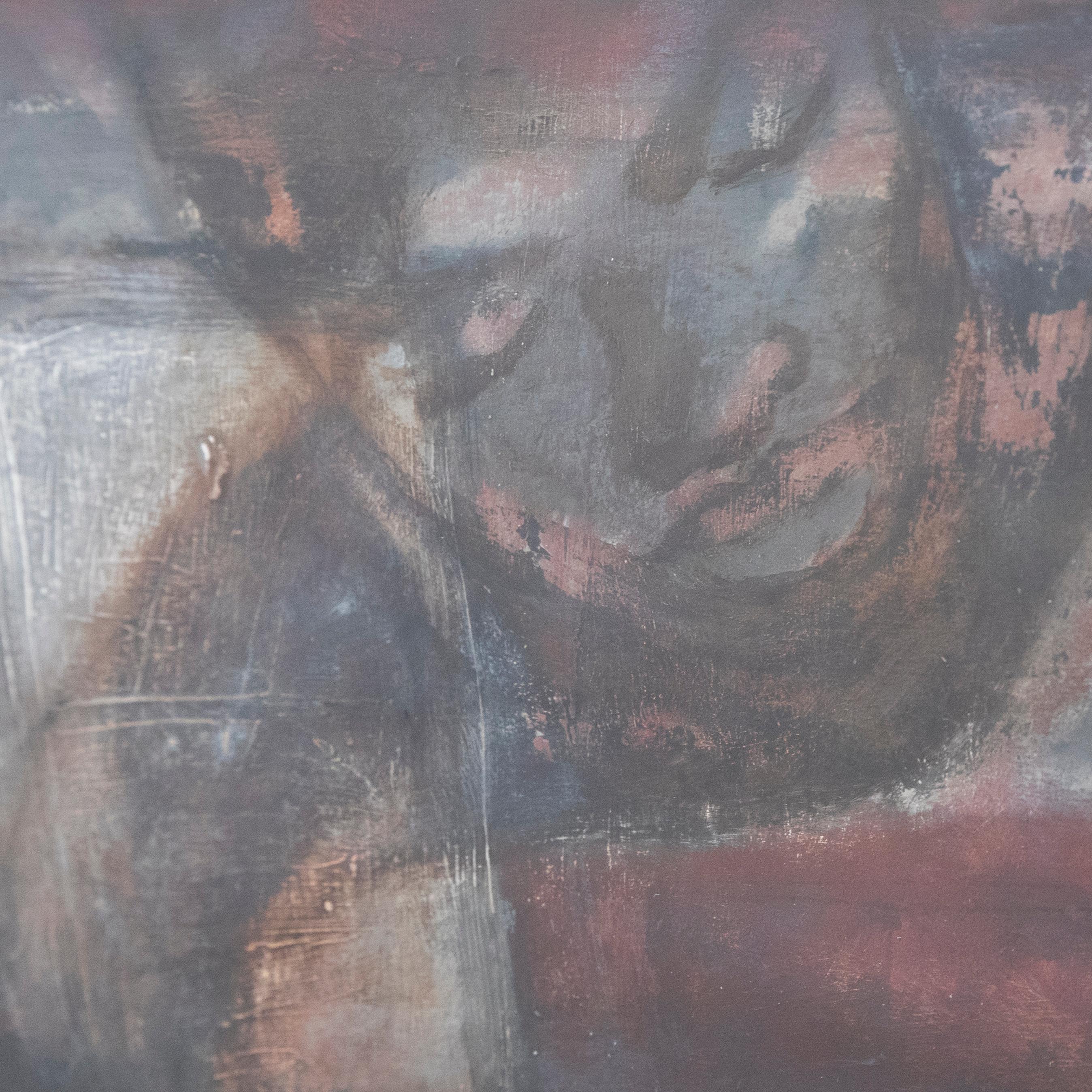 Un dipinto originale in acrilico dell'artista contemporanea Naomi Frears (nata nel 1963). Due innamorati si abbracciano al porto di Hayle. Presentato in una cornice contemporanea in legno con supporto in cartoncino. Firmato e datato. Sulla carta.
