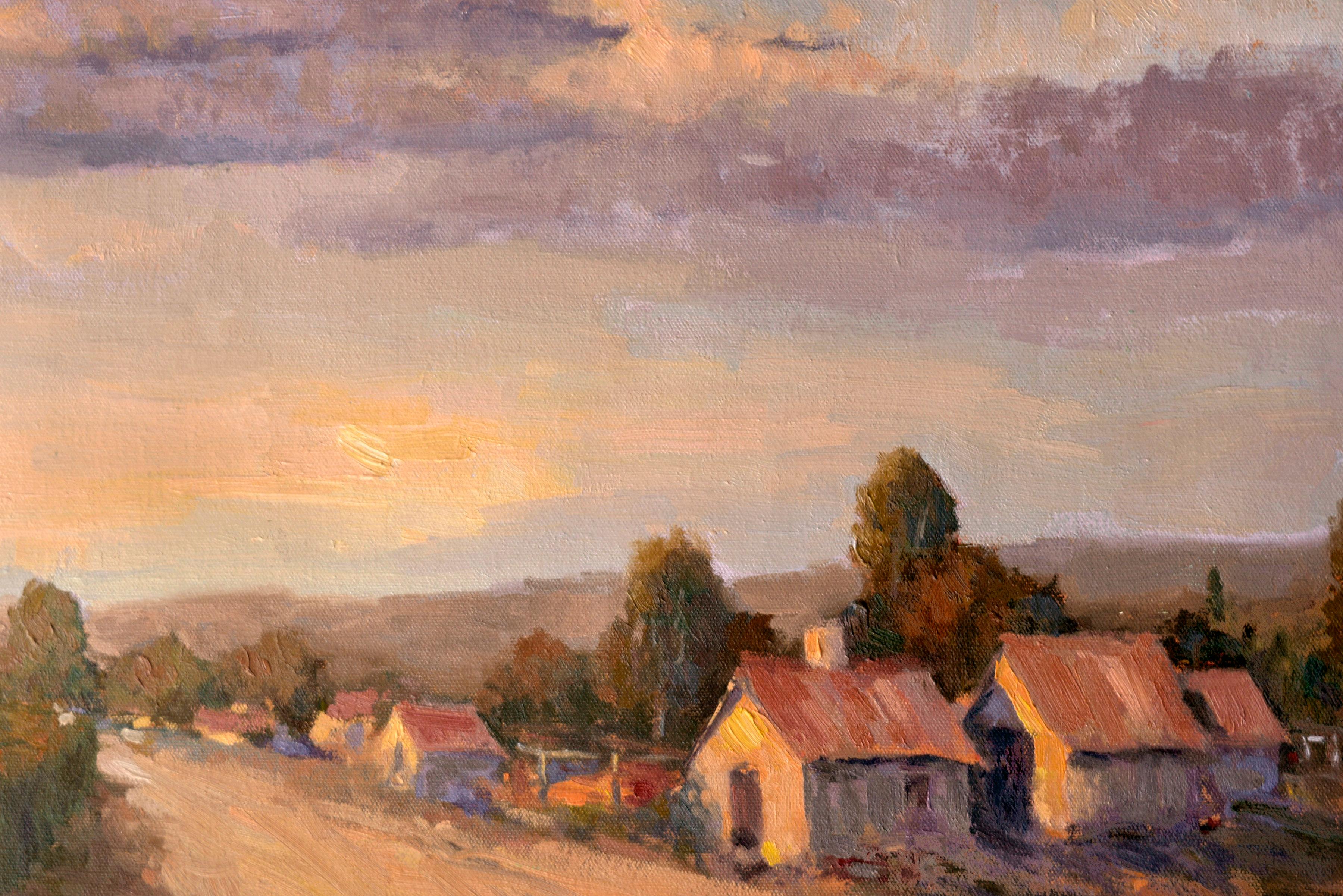 Napa County Sunset Landscape  - Painting by Unknown