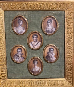 Antique Napoleón and his family.