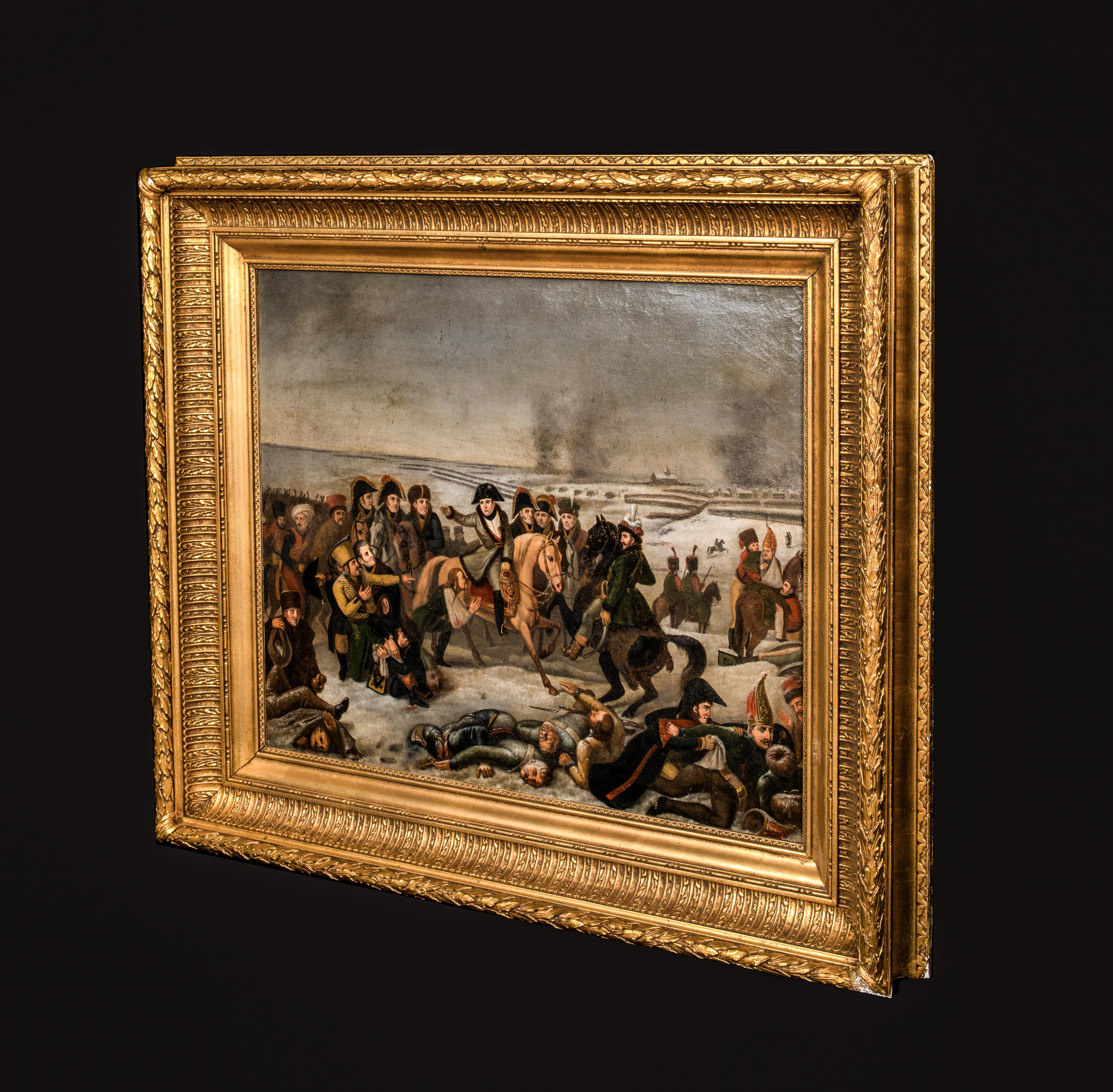 Napoleons Retreat From Russia, 19th Century  French School Large Napoleonic Wars For Sale 2