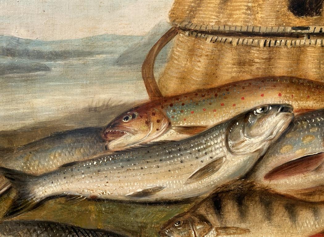 Dutch painter (19th century) - Still life of fish.

63 x 76 cm.

Antique oil painting on canvas, without frame.

Condition report: Original canvas. Good condition of the pictorial surface, there are signs of aging and wear.


- All shipments are