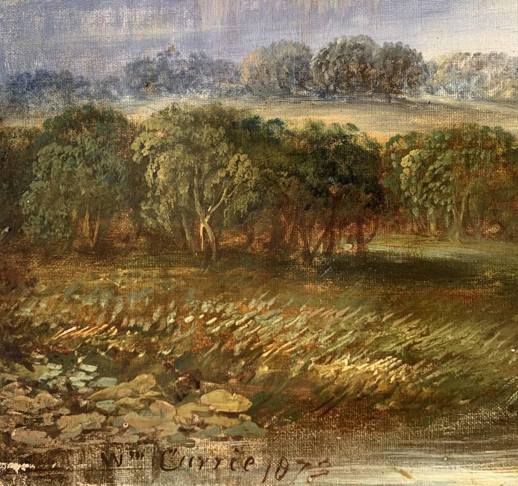 Pittore naturalista britannico - Paesaggio del XIX secolo - Vista sul lago in vendita 4