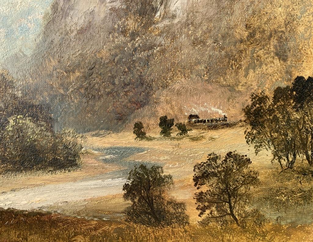 Naturalistic British painter - 19th century landscape painting - View River For Sale 3