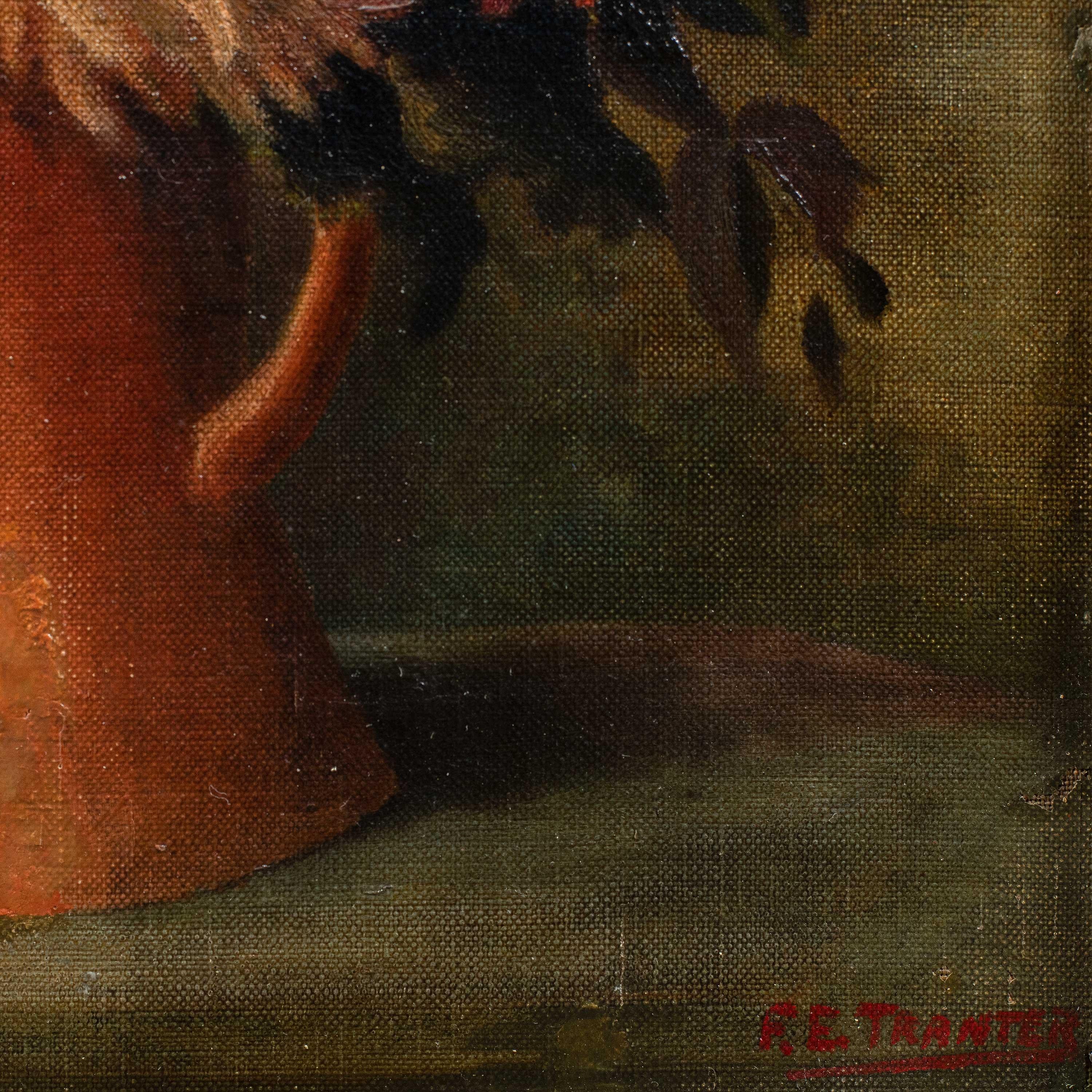 Naturalistic British painter- 20th century Still life painting - Flowers - Painting by Unknown