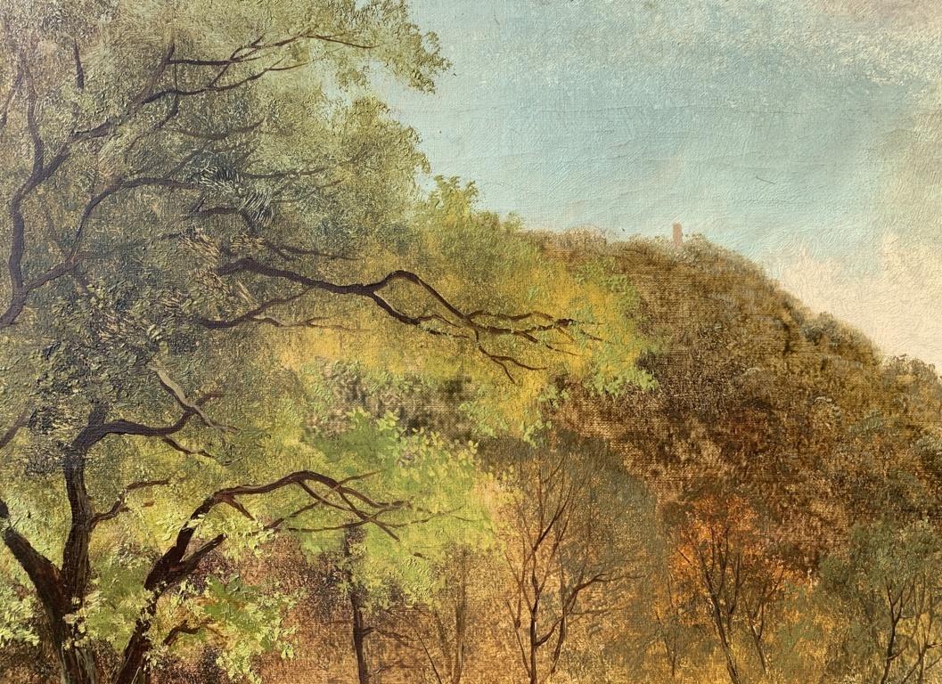 Pintor naturalista continental - Paisajismo continental del siglo XIX en venta 4