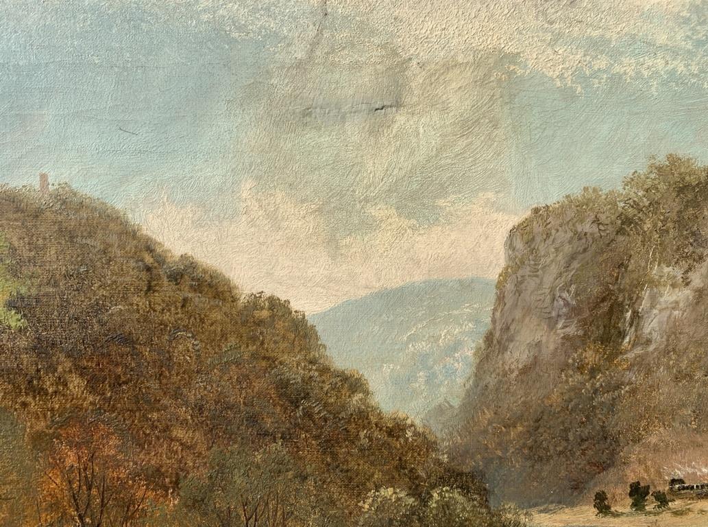 Naturalistischer kontinentaler Maler - Kontinentale Landschaftsmalerei des 19. im Angebot 5
