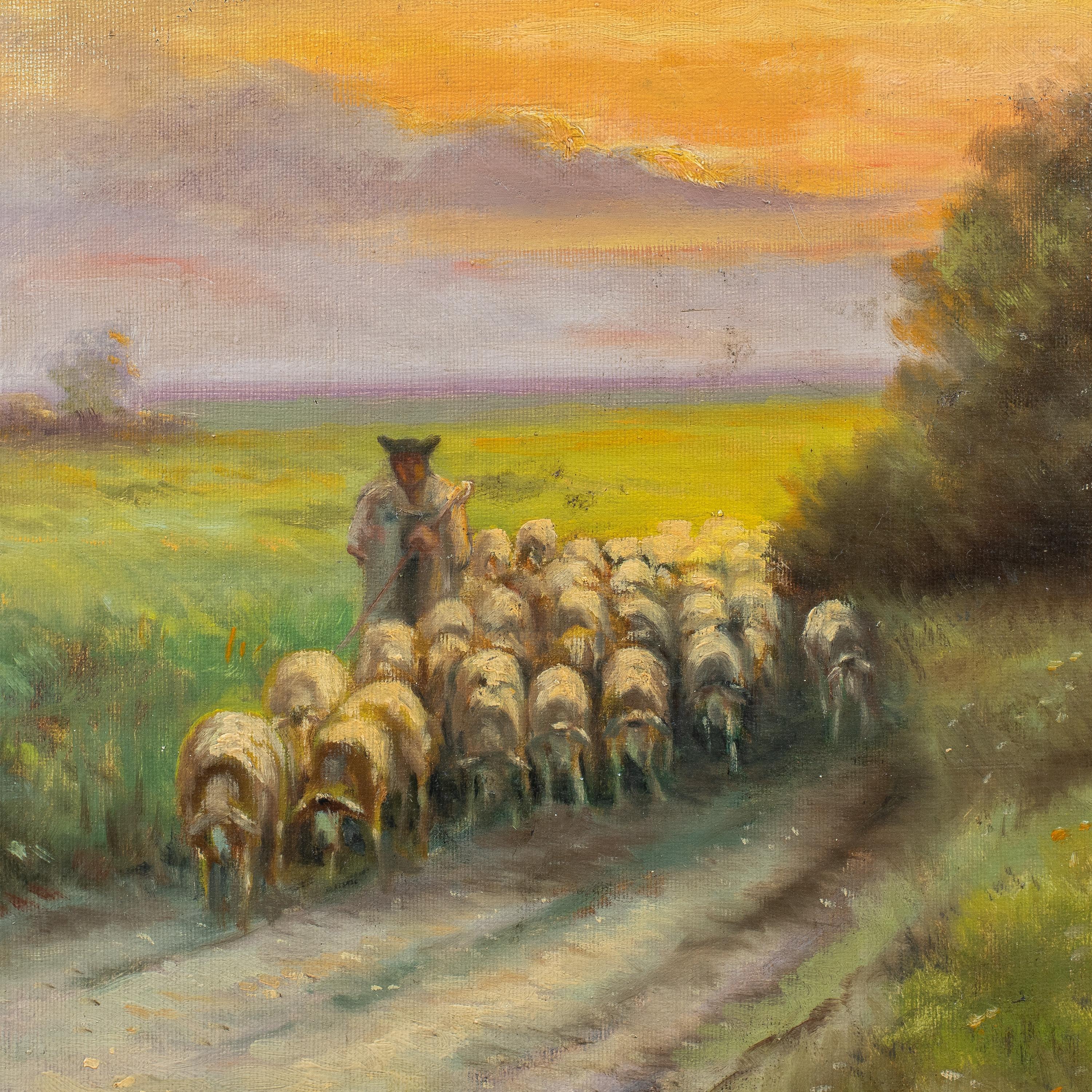 Pintor naturalista continental - Paisajismo del siglo XIX - Campo - Painting de Unknown