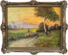 Pittore naturalista continentale - Pittura paesaggistica del XIX secolo - Campagna