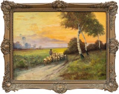 Pintor naturalista continental - Paisajismo del siglo XIX - Campo