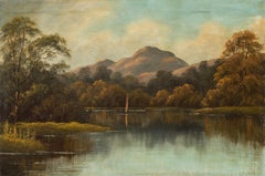Pintor naturalista continental - Pintura paisajista del siglo XIX - Vista Río