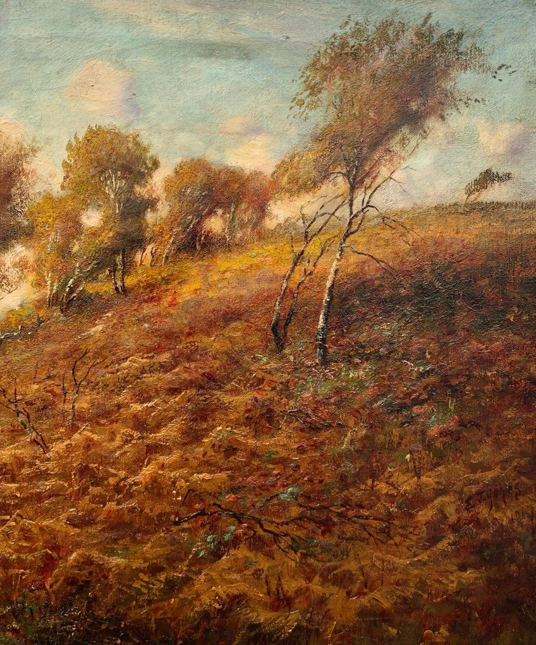 Naturalistic European painter - 19th century landscape painting - Forest For Sale 1